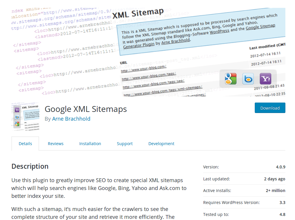 Google XML sitemap